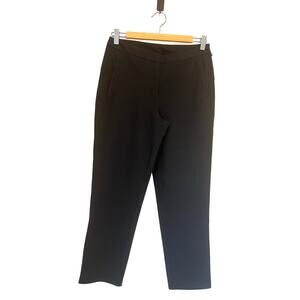 Lululemon Women's sz. 6 Black Trousers Pant Zipper & Button Closure Inseam 26"